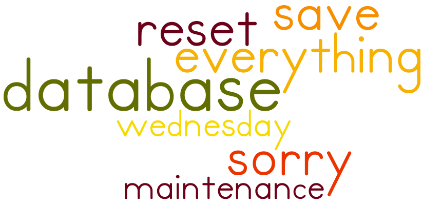 Maintenance: Database reset