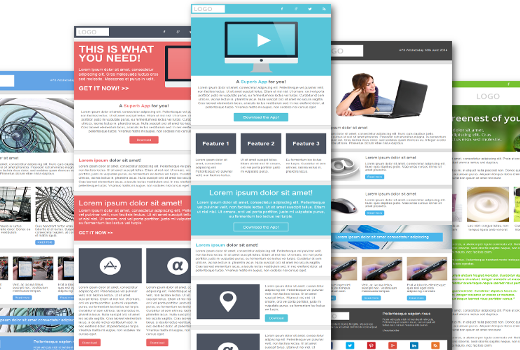 Update: 5 New, Free, Responsive Email Templates