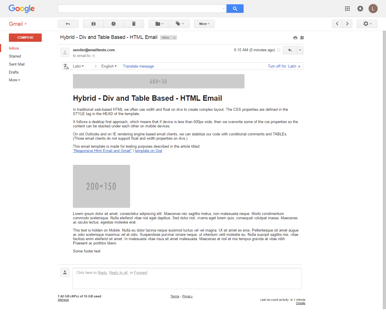 Gmail on Chrome