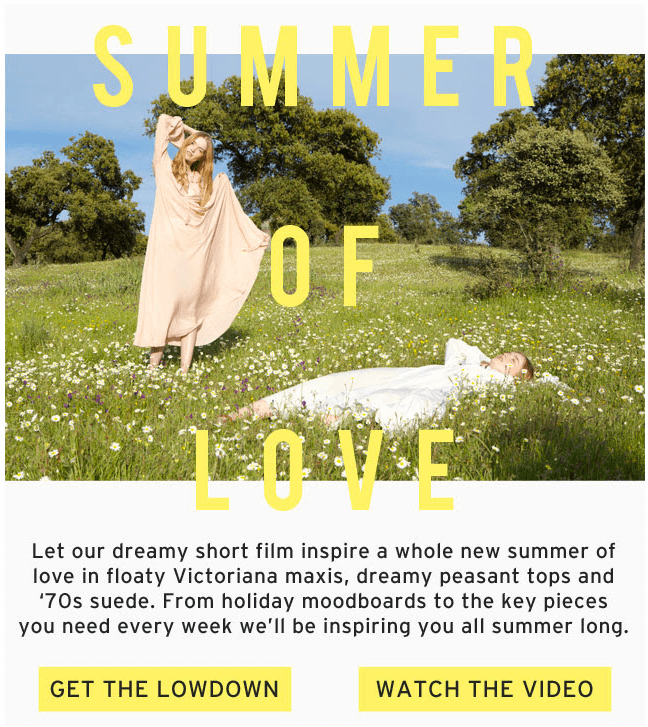 email template summer of love