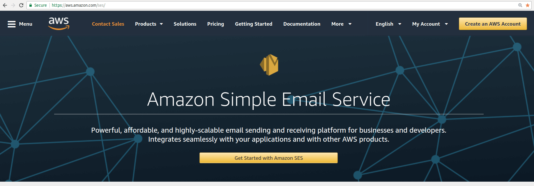Amazon SES registration